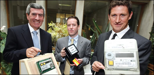 ESB chief executive Padraig McManus, energy commissioner Dermot Nolan and energy minister Eamon Ryan pictured at the launch of the national smart metering plan in September. McManus can play a key role in financing en masse energy reduction by developing ideas ESB has already successfully implemented. The utility was behind a successful initiative in 1980-81 to insulate 30,000 attics, adding the insulation cost to the ESB bills of the homeowners who benefited ESB chief executive Padraig McManus, energy commissioner Dermot Nolan and energy minister Eamon Ryan pictured at the launch of the national smart metering plan in September. McManus can play a key role in financing en masse energy reduction by developing ideas ESB has already successfully implemented. The utility was behind a successful initiative in 1980-81 to insulate 30,000 attics, adding the insulation cost to the ESB bills of the homeowners who benefited