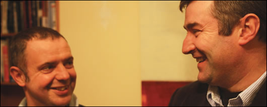 happy homeowner David Kirwan and Martin Carey of Comeragh Controls happy homeowner David Kirwan and Martin Carey of Comeragh Controls