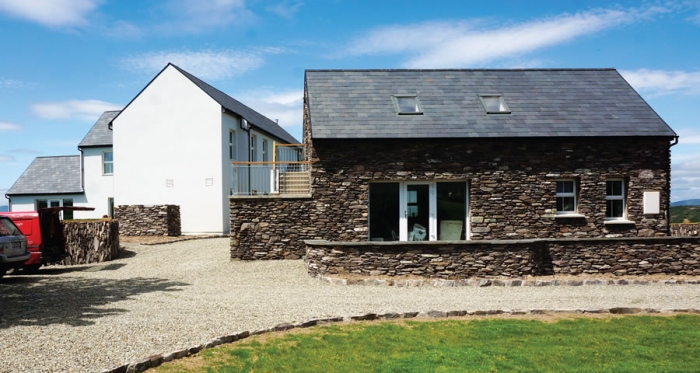 West Cork passive farmhouse mixes build methods