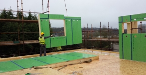 Smartply's new airtight OSB board Propassiv, which is certified by the Passive House Institute