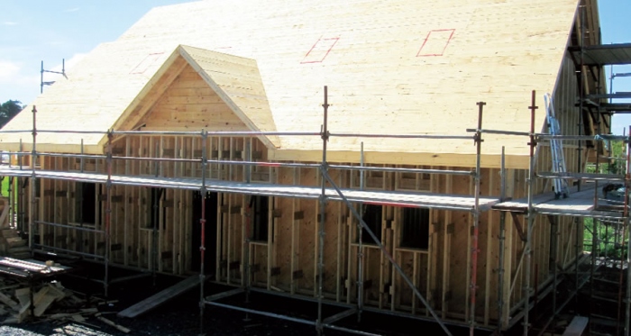 Ecological passive house built on tight budget